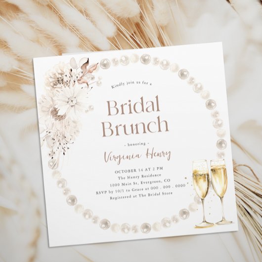 Boho Brunch Bridal Dusche Einladungen