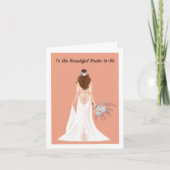 Boho Brünett Bridge Brautparty Glückwunsch Karte (Vorderseite)