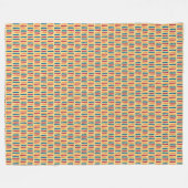 Boho Brushstroke Fleece Blanket (Vorderseite (Horizontal))
