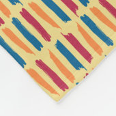 Boho Brushstroke Fleece Blanket (Ecke)