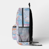 Boho Bubbles Bedruckter Rucksack (Rechts)