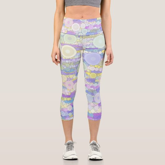Boho Bubbles Capri Leggings (Vorderseite)