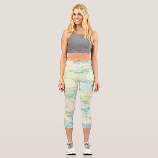 Boho Bubbles Capri Leggings (Vorderseite)