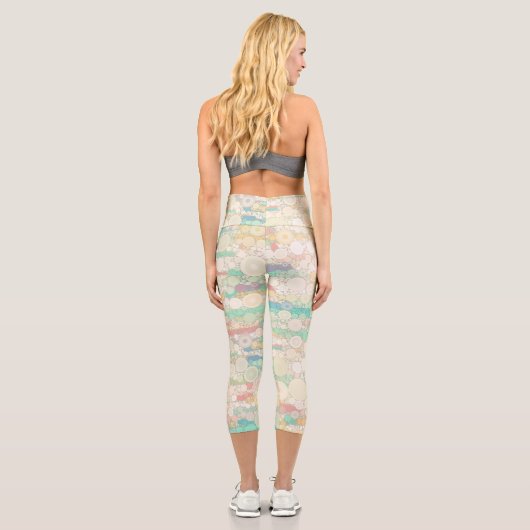 Boho Bubbles Capri Leggings (Rückseite)