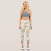 Boho Bubbles Capri Leggings (Vorderseite)