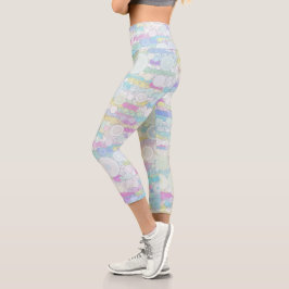 Boho Bubbles Capri Leggings