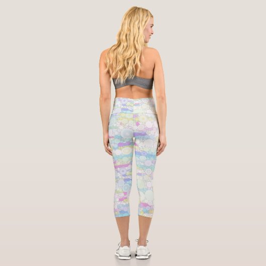 Boho Bubbles Capri Leggings (Rückseite)