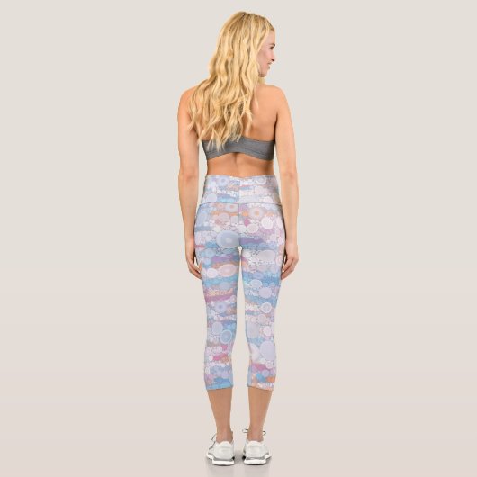 Boho Bubbles Capri Leggings (Rückseite)