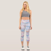 Boho Bubbles Capri Leggings (Vorderseite)