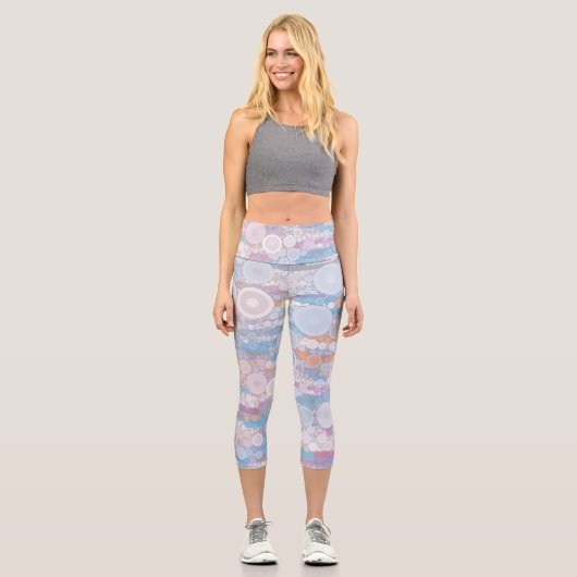Boho Bubbles Capri Leggings (Vorderseite)