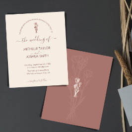 Boho Budget Terracotta Botanische Flora Moderne