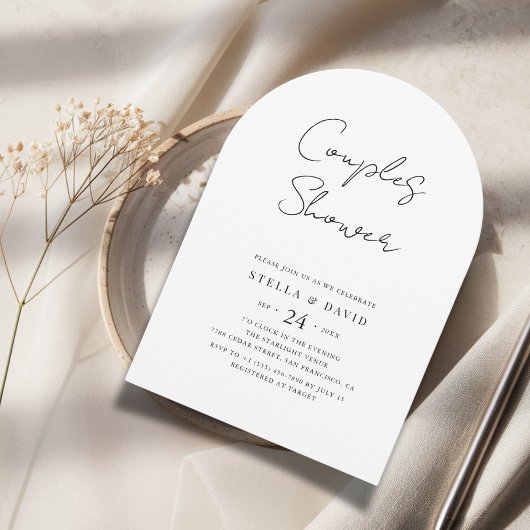 Boho Budget Wedples Shower Arch Foto Einladung