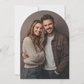 Boho Budget Wedples Shower Arch Foto Einladung (Rückseite)