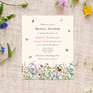 Boho Budget Wildblume Butterfly Brautparty