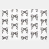 Boho Buffalo Kariert & Burlap Bows Geschenkpapier Set (Vorderseite 2)