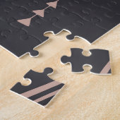 Boho-Büffelschädel, ethnisch nahtlos. Puzzle (Seite)