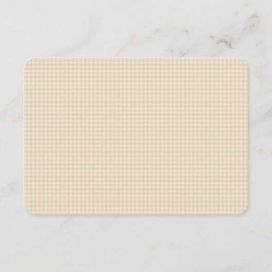 Boho Bunny Books For Baby Shower Enclosure Card Begleitkarte (Rückseite)