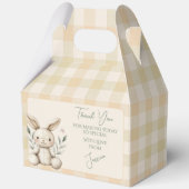 Boho Bunny Neutral Baby Duwer Gevor Geschenkschachtel (Vorderseite)
