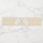 ~Boho Bunny Neutral Baby Shower Wasserflaschenetikett (Einzelnes Label)