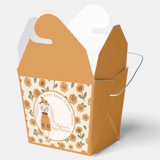 Boho Bunny Wildflower Geschenkschachtel (Geöffnet)