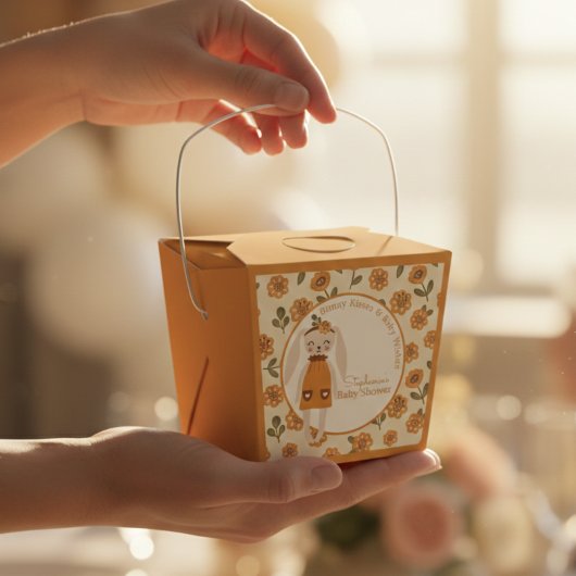 Boho Bunny Wildflower Geschenkschachtel