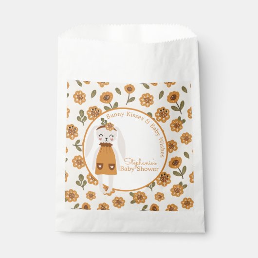 Boho Bunny Wildflower Geschenktütchen (Vorderseite)