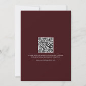 Boho-Burgund Foto-Tor Hochzeit (Rückseite)