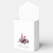 Boho Burgund und Navy Brautparty zur Weinprobe Geschenkschachtel (Geöffnet)