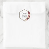 Boho Burgundy Envelope Favor Stickers (Tasche)