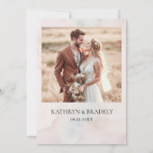 Boho Burgundy Floral Geometric Wedding Einladung (Rückseite)