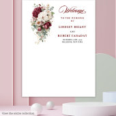 Boho burgundy goldene Rose Hochzeit-Foto-Requisite Wandteppich