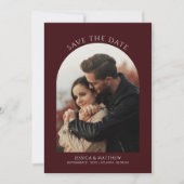 Boho Burgundy Photo Arch Wedding (Vorderseite)