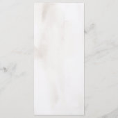 Boho Burgundy Pink Rose Blumenhochzeit Menükarte (Rückseite)