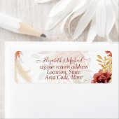 BOHO Burgundy Rose Pampas Grass Wedding (Insitu)