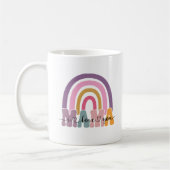 Boho Burnt Color Rainbow Mama Kaffeetasse (Links)