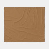 Boho Burnt Ochre Solid Color Fleecedecke (Vorderseite (Horizontal))