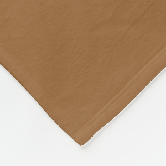 Boho Burnt Ochre Solid Color Fleecedecke (Ecke)