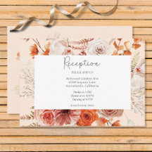 Boho Burnt Orange Arch Monogram Peach