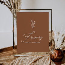 Boho Burnt Orange Brautparty Favoriten Signing