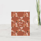 Boho Burnt Orange Floral Wreath (Vorderseite)