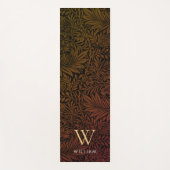 Boho Burnt Orange Gold Monogram Name Yogamatte (Vorderseite)