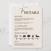 Boho Burnt Orange Rustic Wedding Order of Events Einladung (Vorderseite)