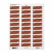 Boho Burnt Orange Terracotta Floral Address (Vorne)