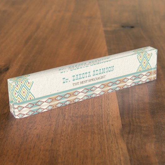 Boho-Büropaterial für Südliche Western Namensplakette (Seite)