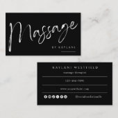 Boho-Bürsten-Massage-Geschäft Visitenkarte Körpert (Vorne/Hinten)