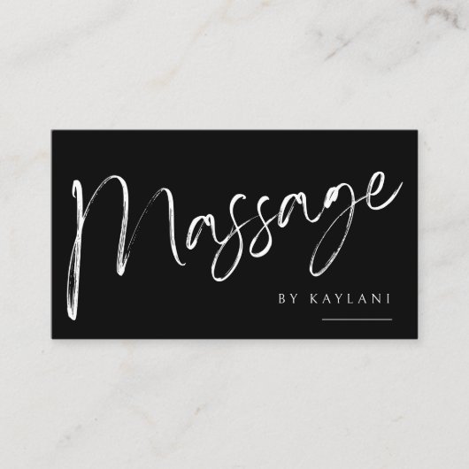 Boho-Bürsten-Massage-Geschäft Visitenkarte Körpert (Vorderseite)