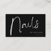 Boho-Bürstennägel Visitenkarte Nageldesignerin (Vorderseite)