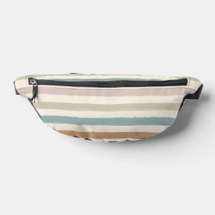 Boho-Bürstenstreifen Nahtloses Erdtön Bauchtasche