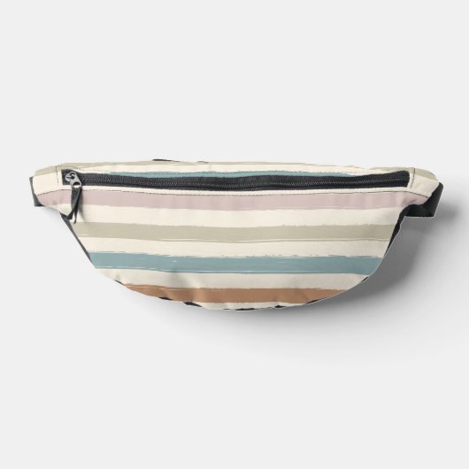 Boho-Bürstenstreifen Nahtloses Erdtön Bauchtasche (Ablage )