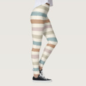 Boho-Bürstenstreifen Nahtloses Erdtön Leggings (Rechts)